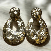 Oval Pendant Style Earrings