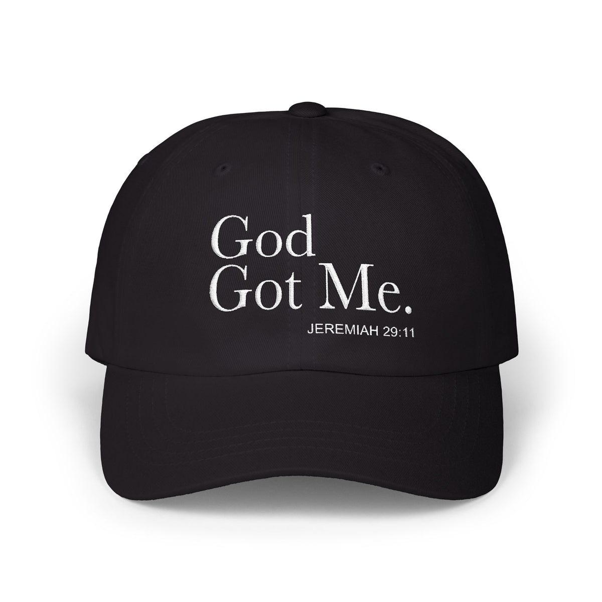 'God Got Me' Dad Cap — Jeremiah 29:11 Embroidered Baseball Hat