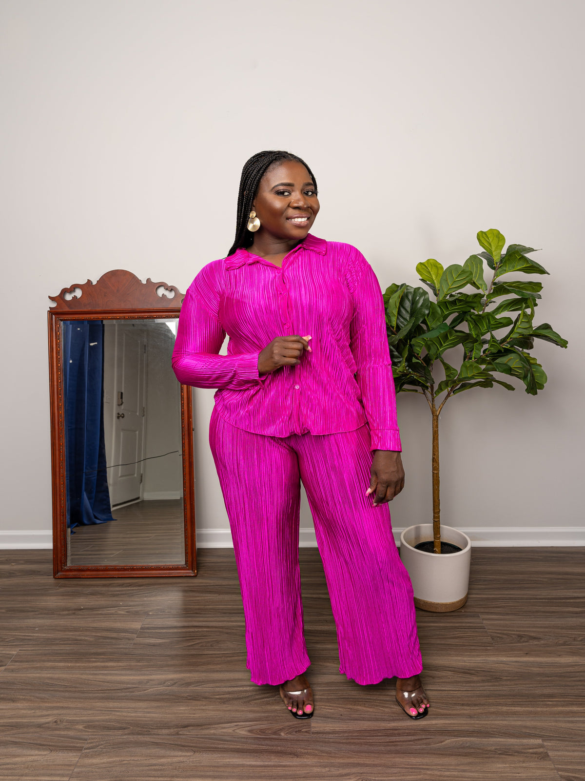 Valentina Set in Magenta