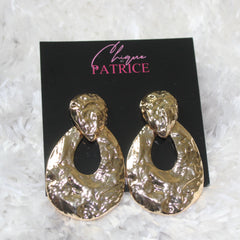 Oval Pendant Style Earrings